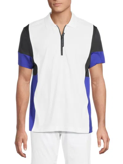 J. Lindeberg Men's Nero Quarter-zip Polo Shirt