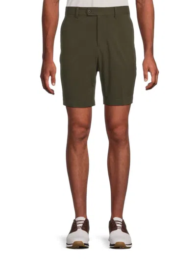 J. Lindeberg Men's Tailored Shorts In Forest Green
