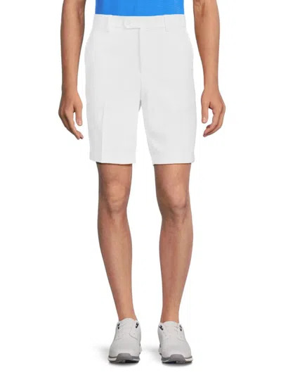 J. Lindeberg Men's Tech Golf Shorts In White