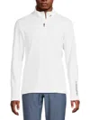 J. Lindeberg Men's Tour Tech Mid-layer Half-zip Pullover In White