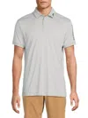 J. Lindeberg Men's Tour Tech Polo Shirt In Gray