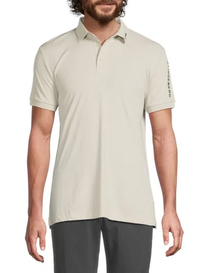 J. Lindeberg Men's Tour Tech Polo Shirt In Neutral