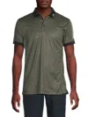 J. Lindeberg Men's Tour Tech Print Polo Shirt In Multi