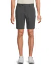 J. Lindeberg Men's Vent Solid Shorts In Gray