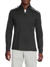 J. Lindeberg Men's Vinnie Logo Pullover Jacket In Black