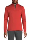J. Lindeberg Men's Vinnie Logo Pullover Jacket In Red