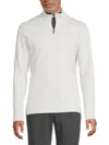J. Lindeberg Men's Vinnie Logo Pullover Jacket In White
