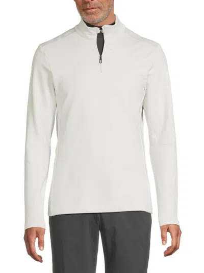 J. Lindeberg Men's Vinnie Logo Pullover Jacket In White