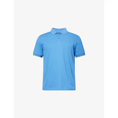 J. Lindeberg Mens Federal Blue Verse Knitted Polo Shirt Xl