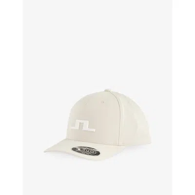 J. Lindeberg Mens Moonbeam Heath Logo-embroidered Cotton Cap In Red