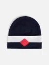J. Lindeberg Merino Stripe Hat In Jl Navy In Blue