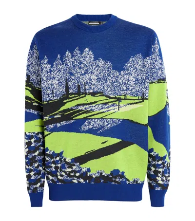 J. Lindeberg Merino Wool Alexander Jacquard Sweater