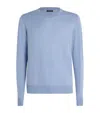 J. Lindeberg Merino Wool Keane Sweater In Blue