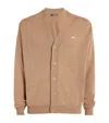 J. Lindeberg Merino Wool Lucas Cardigan In Brown