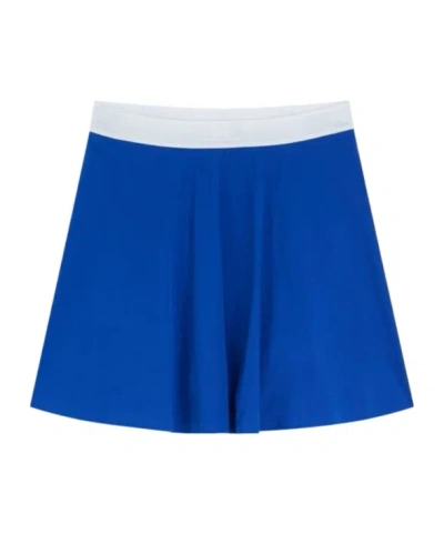J. Lindeberg Mimi Stretch-design Skorts In Blue