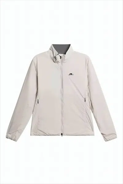 J. Lindeberg Minimalist Neutrals High Collar Jacket