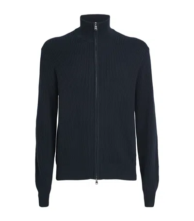 J. Lindeberg Organic Cotton Alexis Cardigan In Black