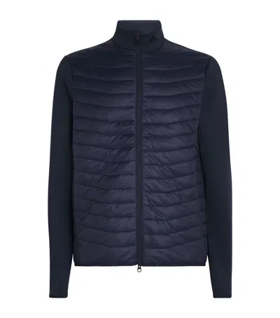 J. Lindeberg Padded Holden Hybrid Jacket In Blue