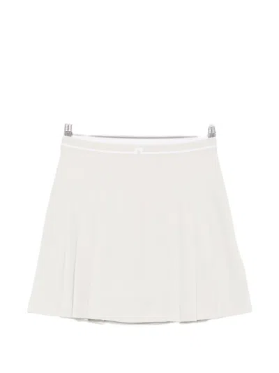J. Lindeberg Pleated Harlow Short Skirt In Neutral