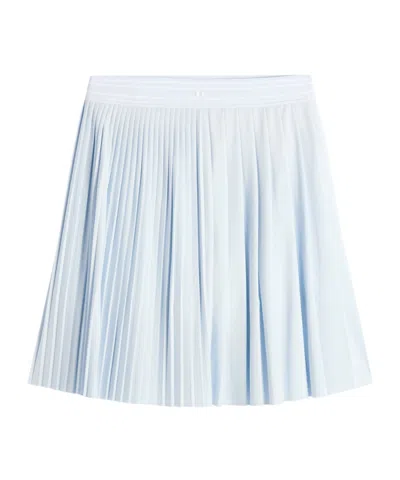 J. Lindeberg Pleated Midi Skirt In Blue