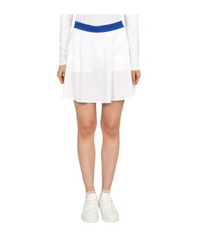 J. Lindeberg Pleated Midi Skirt In White