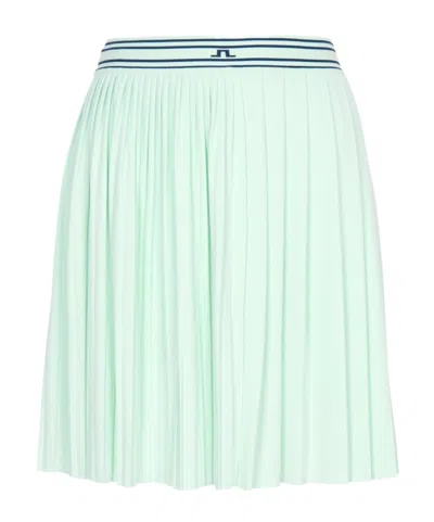 J. Lindeberg Pleated Midi Skirt In Blue