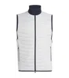 J. Lindeberg Quilted Holden Gilet In Grey