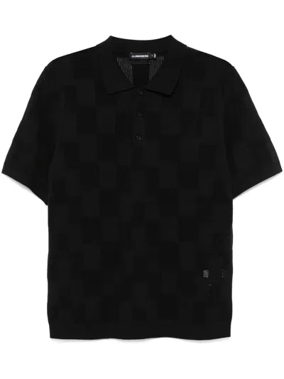 J. Lindeberg Reymond Polo Shirt In Black