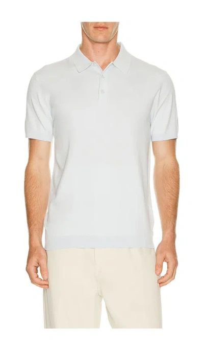 J. Lindeberg Ridge Knitted Polo In Blue