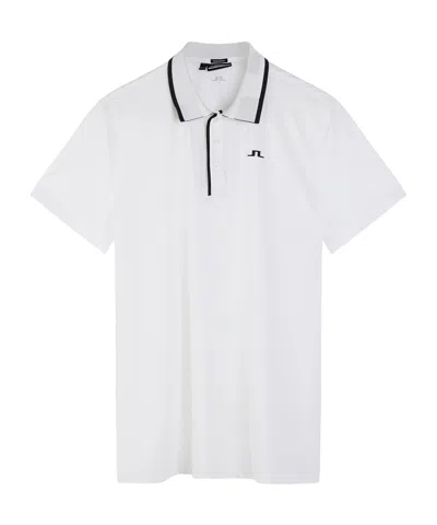 J. Lindeberg Short-sleeved Polo Shirt In White