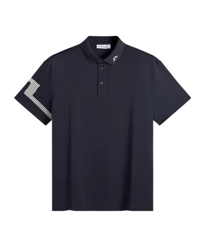 J. Lindeberg Short-sleeved Polo Shirt In Black