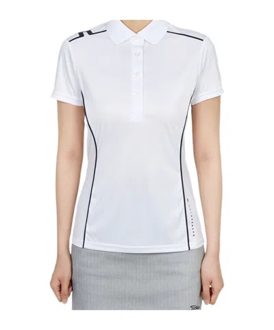 J. Lindeberg Short-sleeved Polo Shirt In White