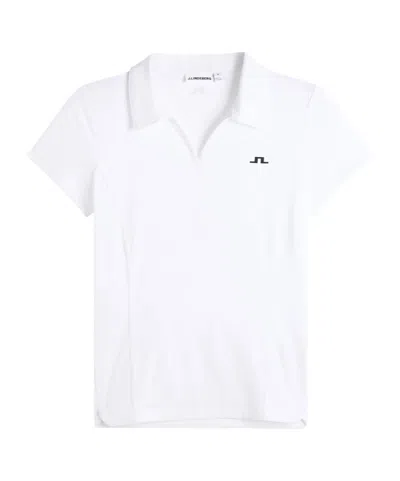 J. Lindeberg Short-sleeved Polo Shirt In White