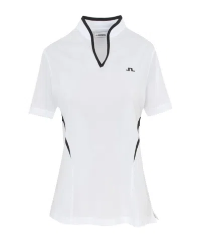 J. Lindeberg Short-sleeved Polo Shirt In White