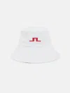 J. LINDEBERG SIRI BUCKET HAT IN WHITE