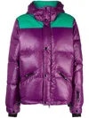 J. Lindeberg Solar Colour-block Padded Jacket In Purple