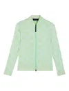 J. Lindeberg Spots Jacquard Mid Layer In Mint In Green