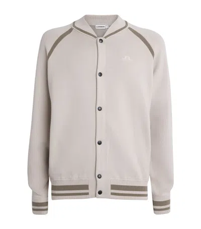 J. Lindeberg Stanley Bomber Jacket In Gray
