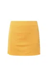 J. Lindeberg Technical Fabric Midi Skirt In Yellow