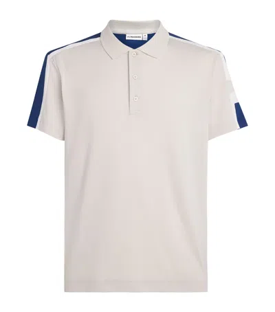J. Lindeberg J Lindeberg Technical Viggo Polo Shirt In Beige