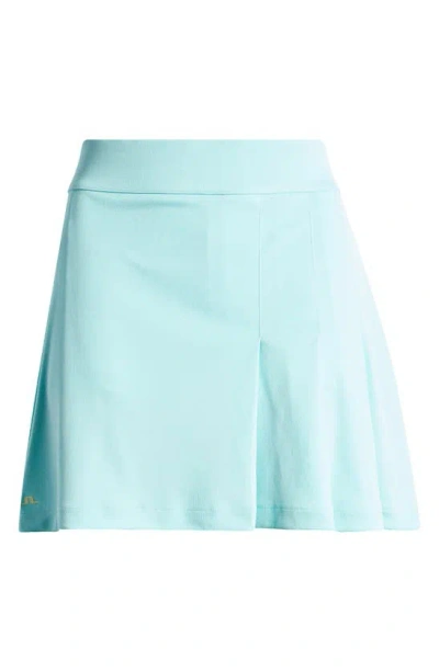 J. Lindeberg Thea Pleated Skort In Aruba Blue