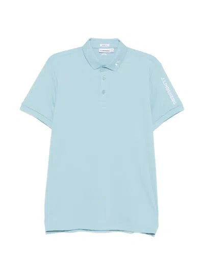 J. Lindeberg Tour Polo Shirt In Blue