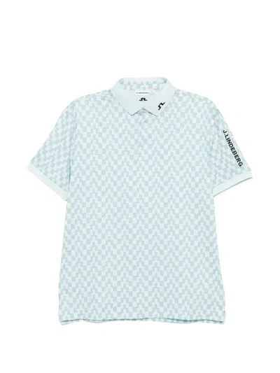 J. Lindeberg Tour Short-sleeve Polo Shirt In Blue