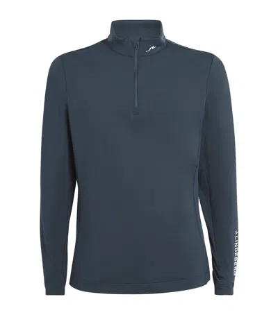 J. Lindeberg Tour Tech Mid-layer Sweater In Navy