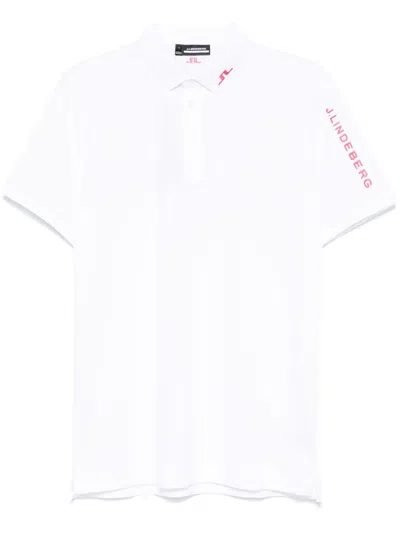 J. Lindeberg Tour Tech Polo Shirt In White