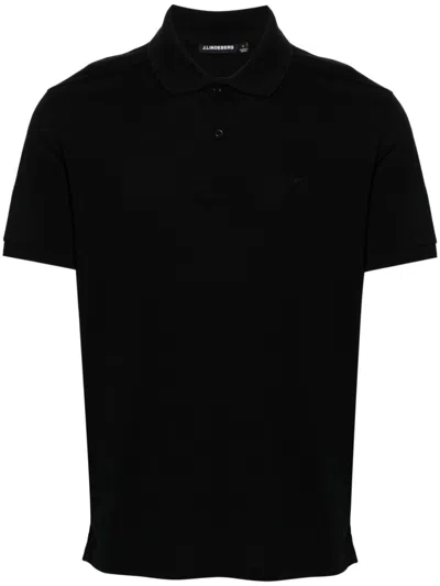 J. Lindeberg Troy Polo Shirt In Black