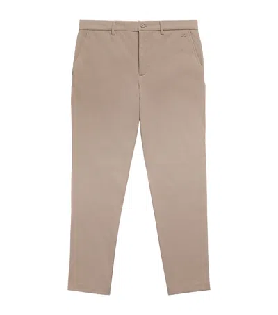 J. Lindeberg J Lindeberg Twill Ellott Slim Trousers In Neutral
