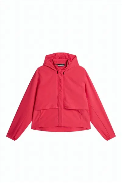 J. Lindeberg Vibrant Cropped Jacket In Pink