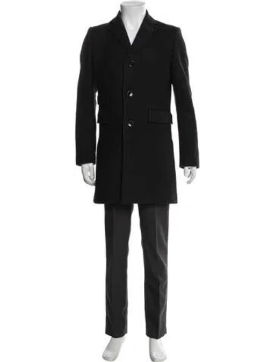 Pre-owned J. Lindeberg Virgin Wool Overcoat In Gray