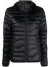 J. Lindeberg W Cliff Hooded Down Jacket In Schwarz